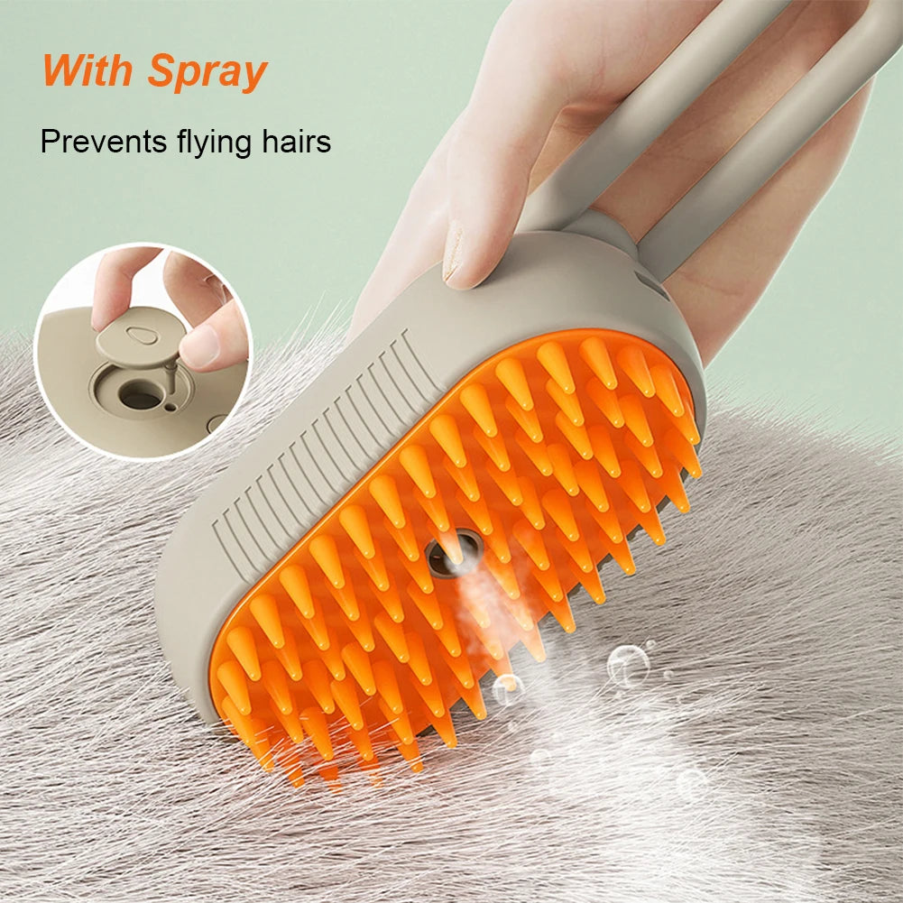 Electric Pet Cleaning Brush Steam Spray