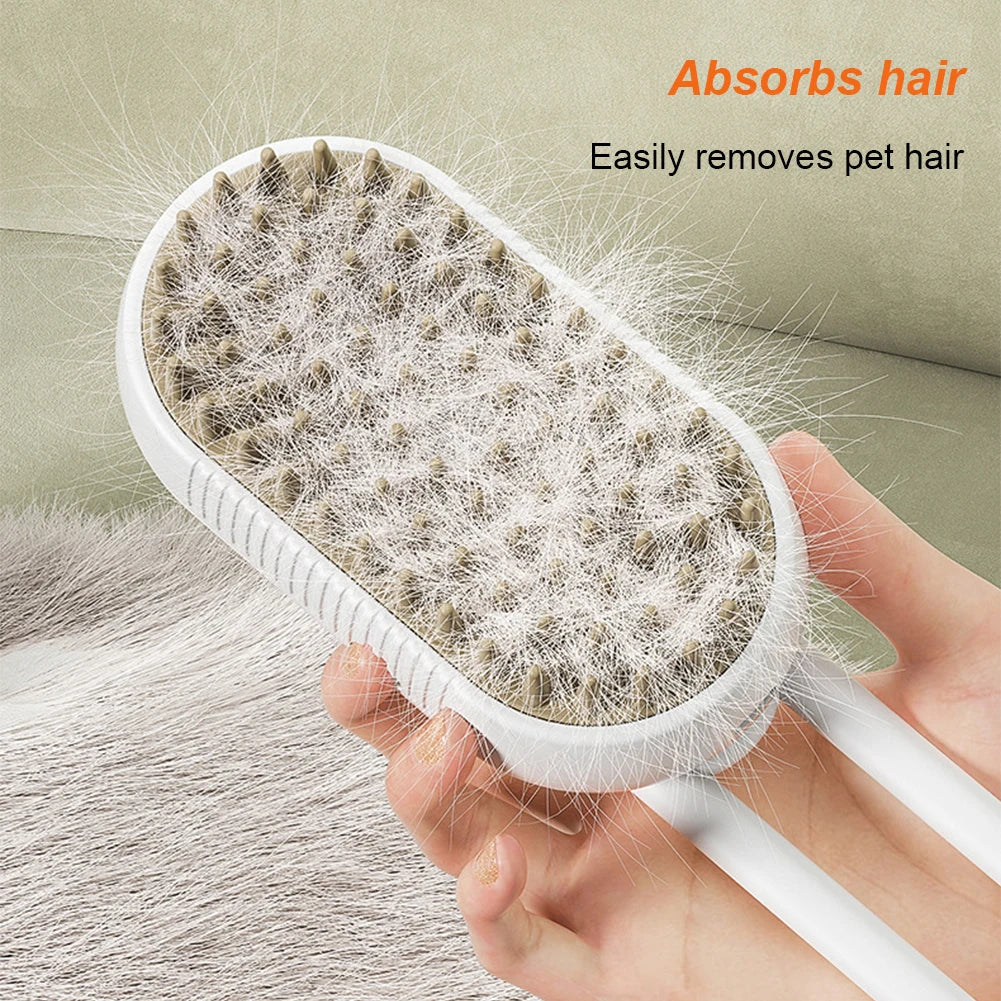 Electric Pet Cleaning Brush Steam Spray